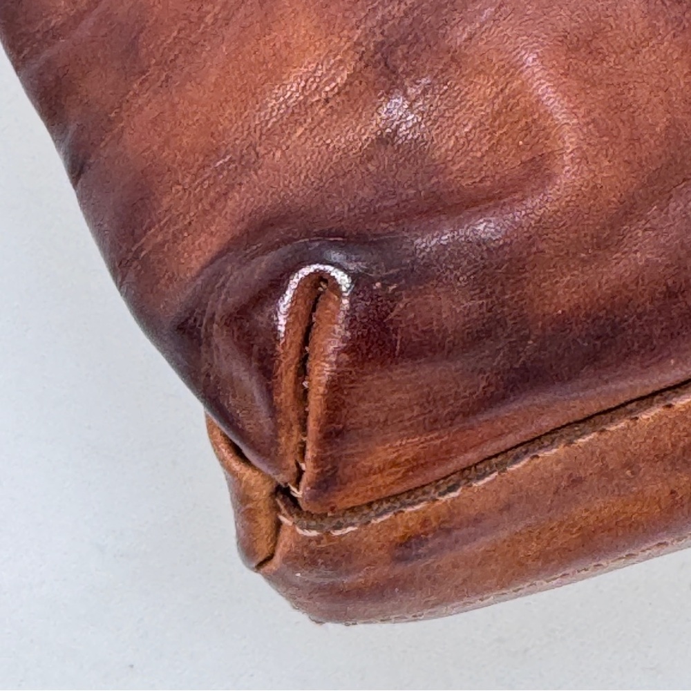 Campomaggi Italian Leather Messenger Crossbody Bag Distressed Made in Italy - Picture 9 of 16